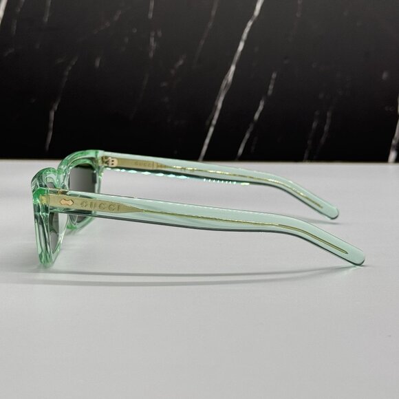 NEW GUCCI SUNGLASSES GG1524S 004 GREEN UNISEX EYEWEAR - Picture 6 of 8